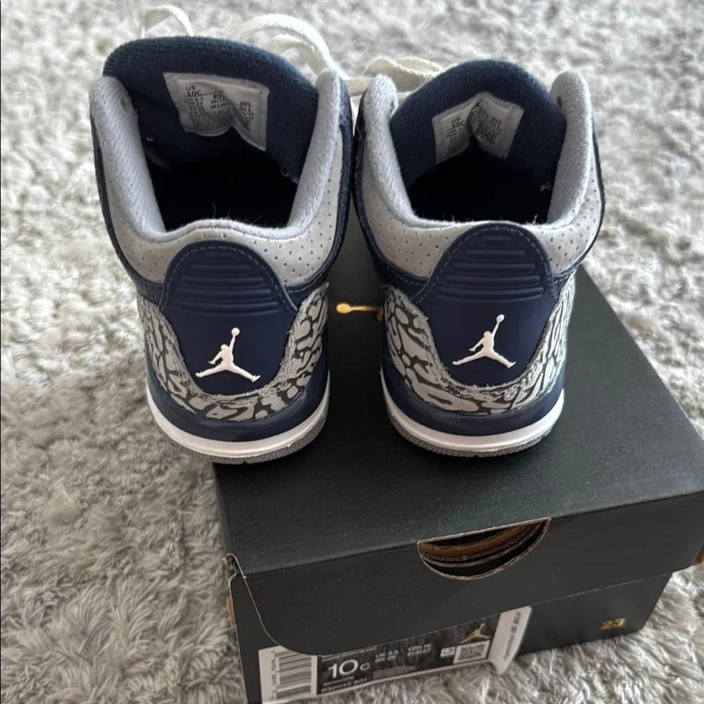 Jordan Kids Blue and White Sneakers